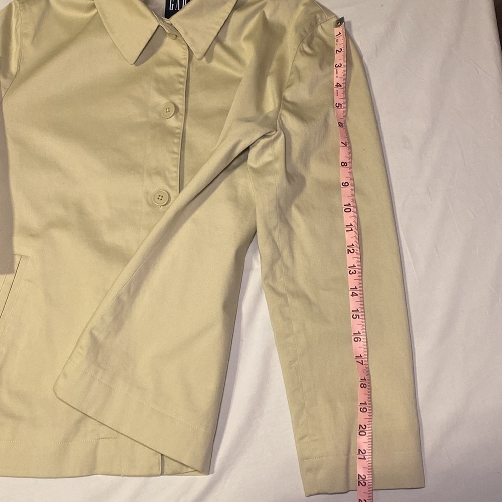 Gap Vintage Women’s Beige / Tan Blazer Suit Jacket Separate Size 6 EUC - Picture 9 of 15